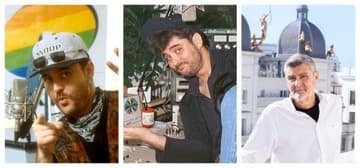 Composicion fotografica de Fernandisco con retratos de distintas etapas de su carrera